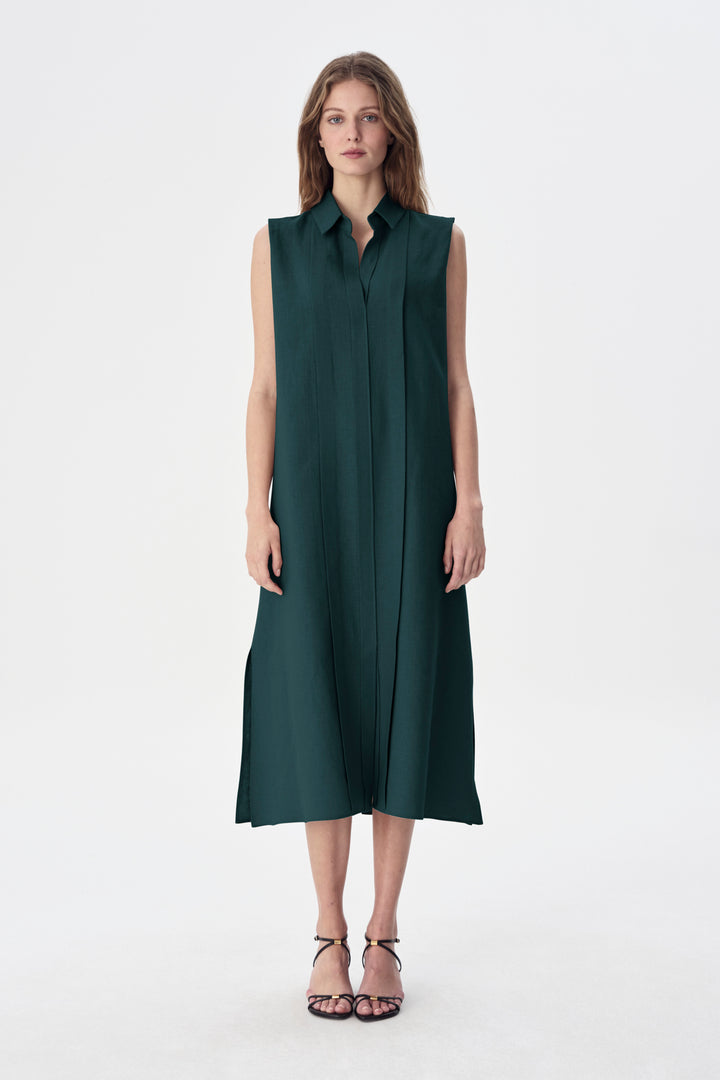 Judean Linen Shirt Dress