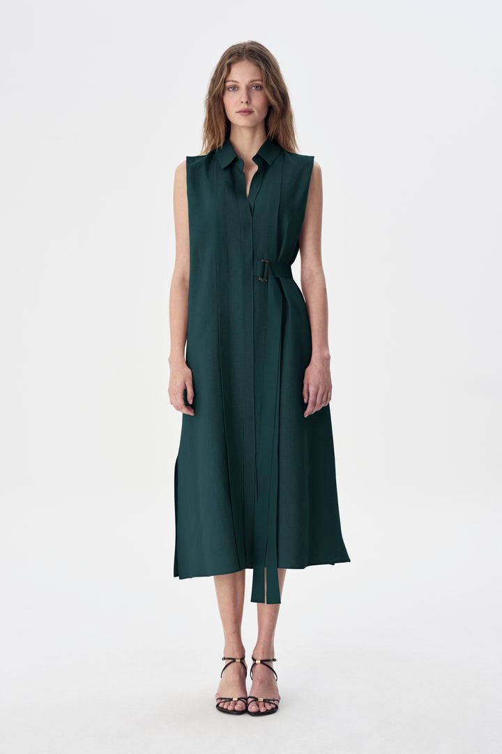 Judean Linen Shirt Dress