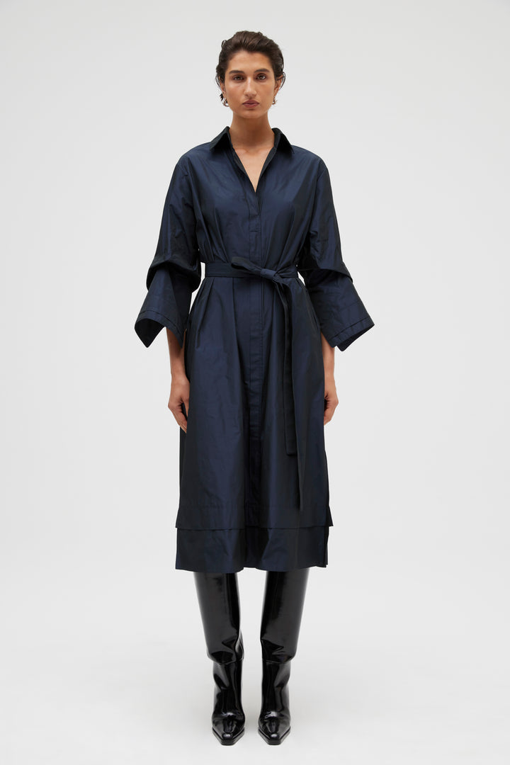 Yalobi Taffeta Midi Dress