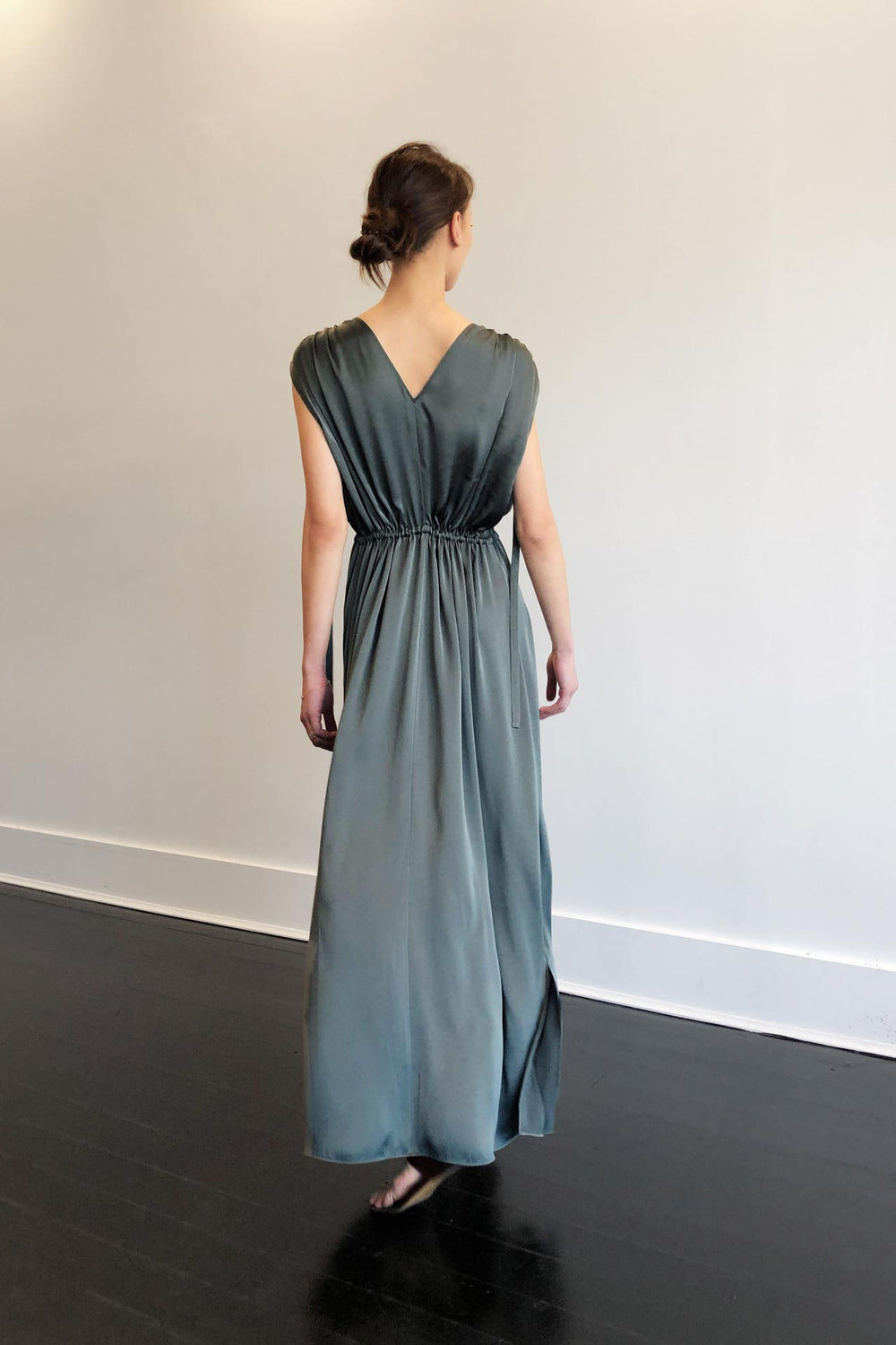 Fashion Designer CARL KAPP collection | Voyager Onesize Fits All formal dress grey | Sydney Australia