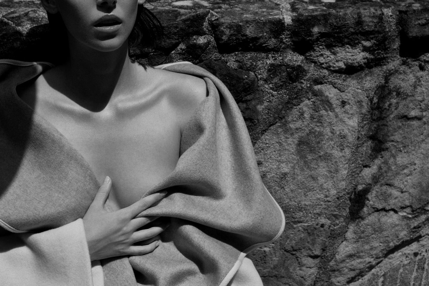 CARL KAPP AW2019 collection in Sydney Australia | Lapetus Double Faced Wool White Coat