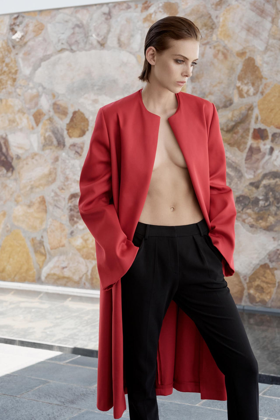CARL KAPP AW2019 collection in Sydney Australia | Proteus Red Coat