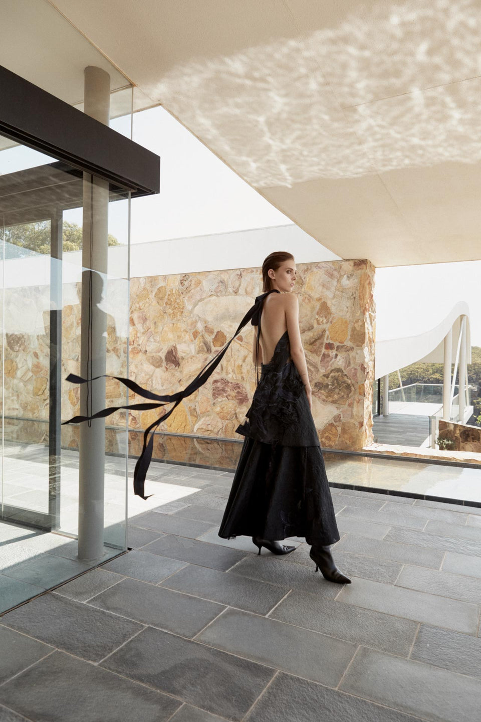 CARL KAPP AW2019 collection in Sydney Australia | Egretta Formal Top & Egretta Formal Skirt