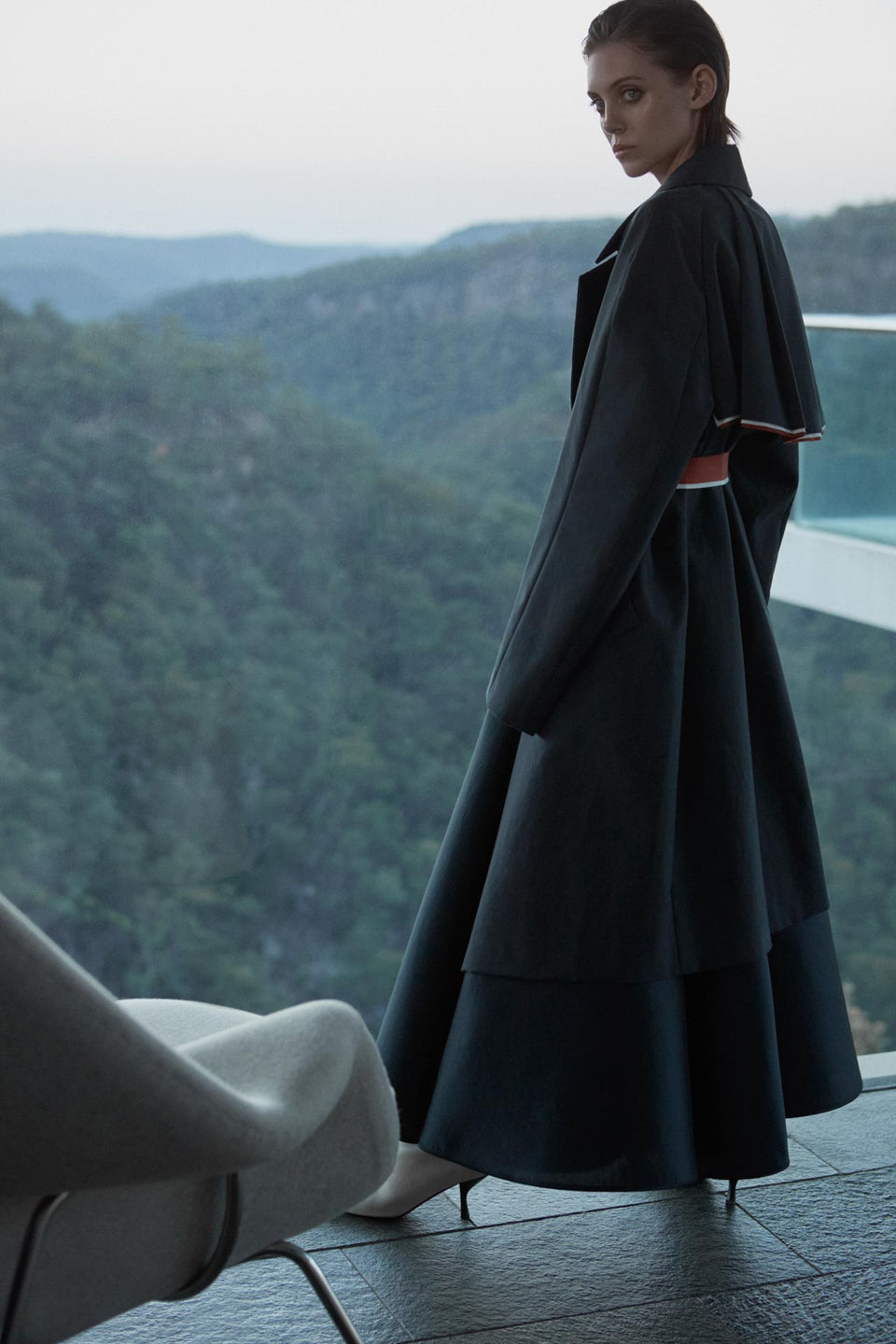 CARL KAPP AW2019 collection in Sydney Australia | Apollo Onesize Fits All Trench Coat