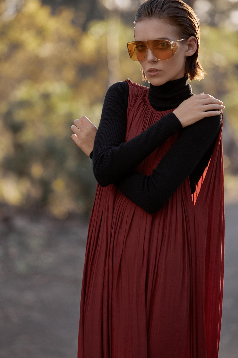 CARL KAPP AW2019 collection in Sydney Australia | Emer Onesize Fits All Red Dress