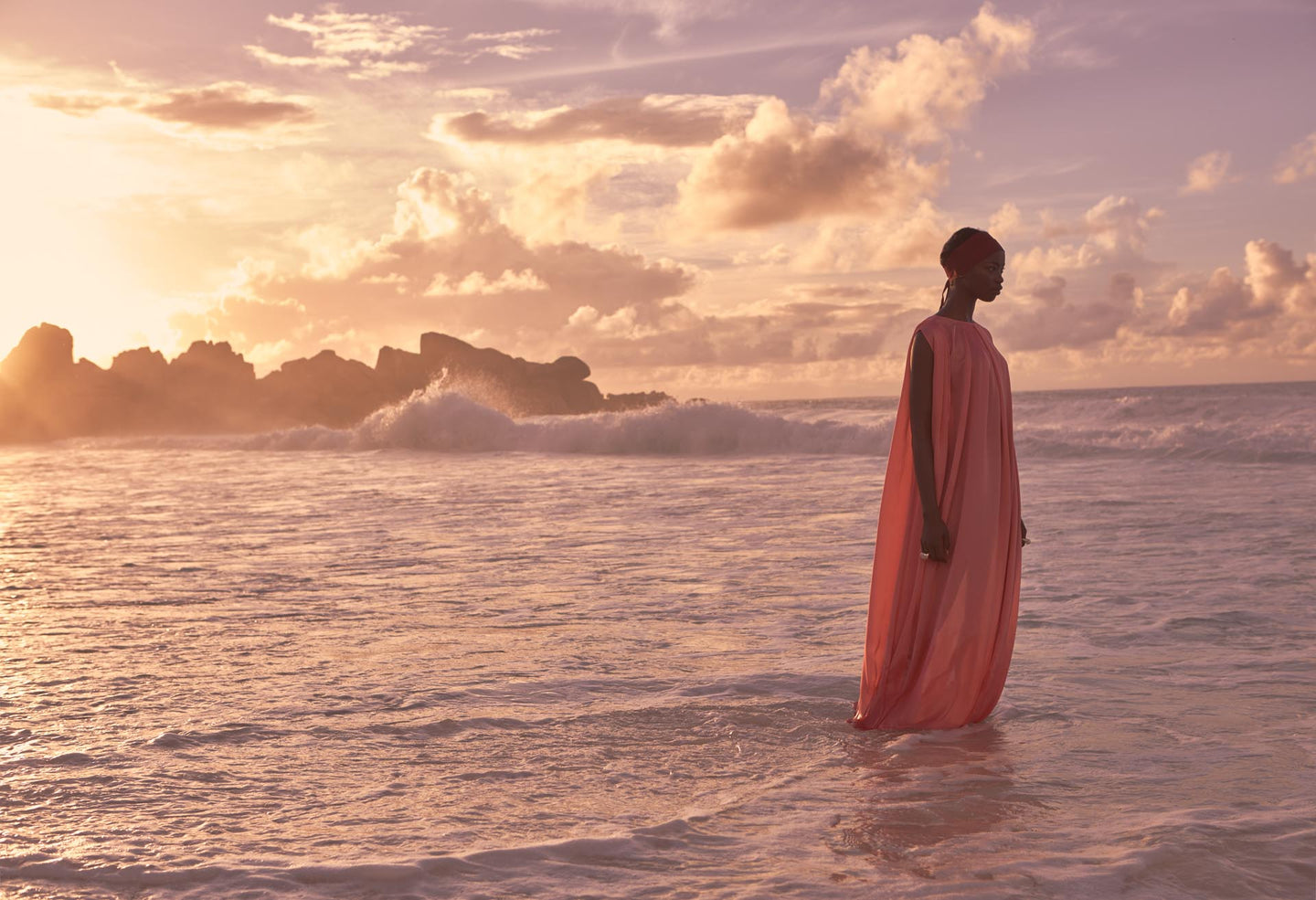 CARL KAPP SS2020 collection in Seychelles Six Senses Zil Pasyon | Palm dress