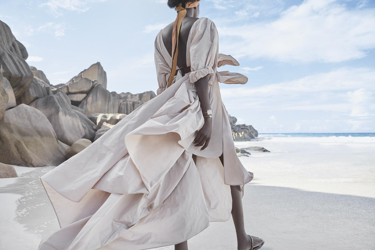 CARL KAPP SS2020 collection in Seychelles Six Senses Zil Pasyon | Praslin dress