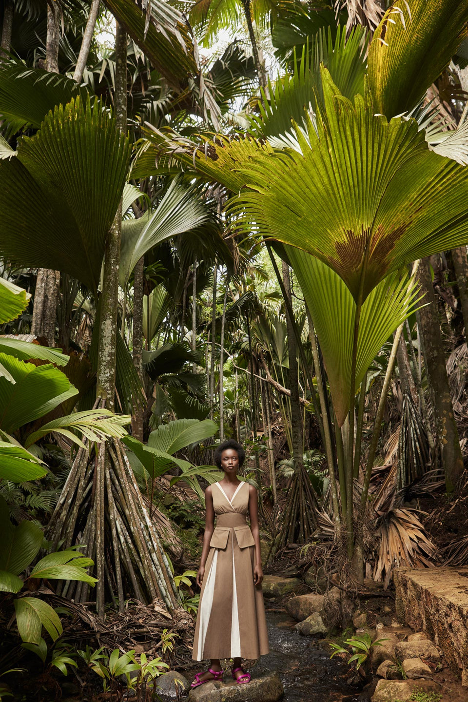 CARL KAPP SS2020 collection in Seychelles | Coco De Mer dress