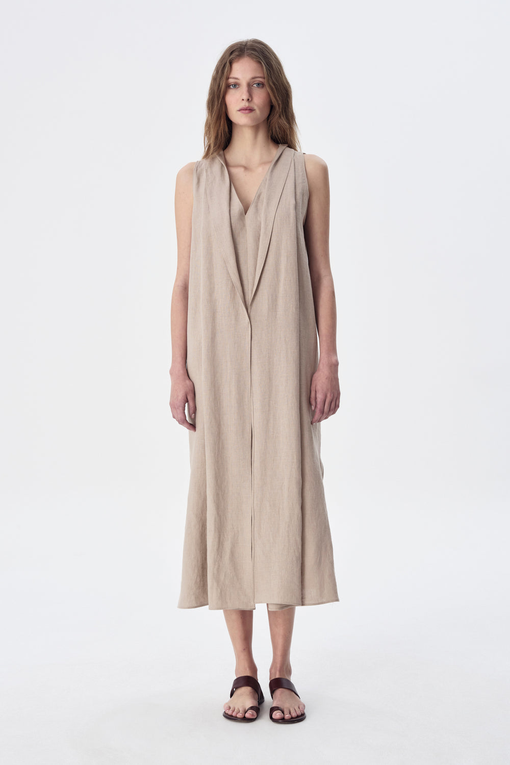 Coya Linen Midi Dress