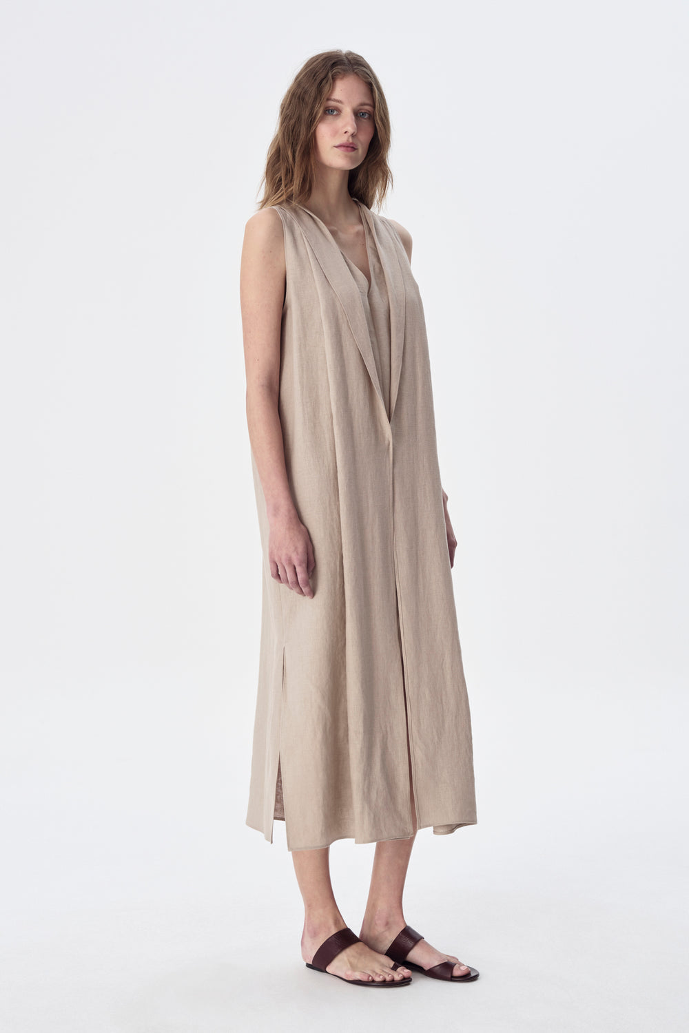 Coya Linen Midi Dress