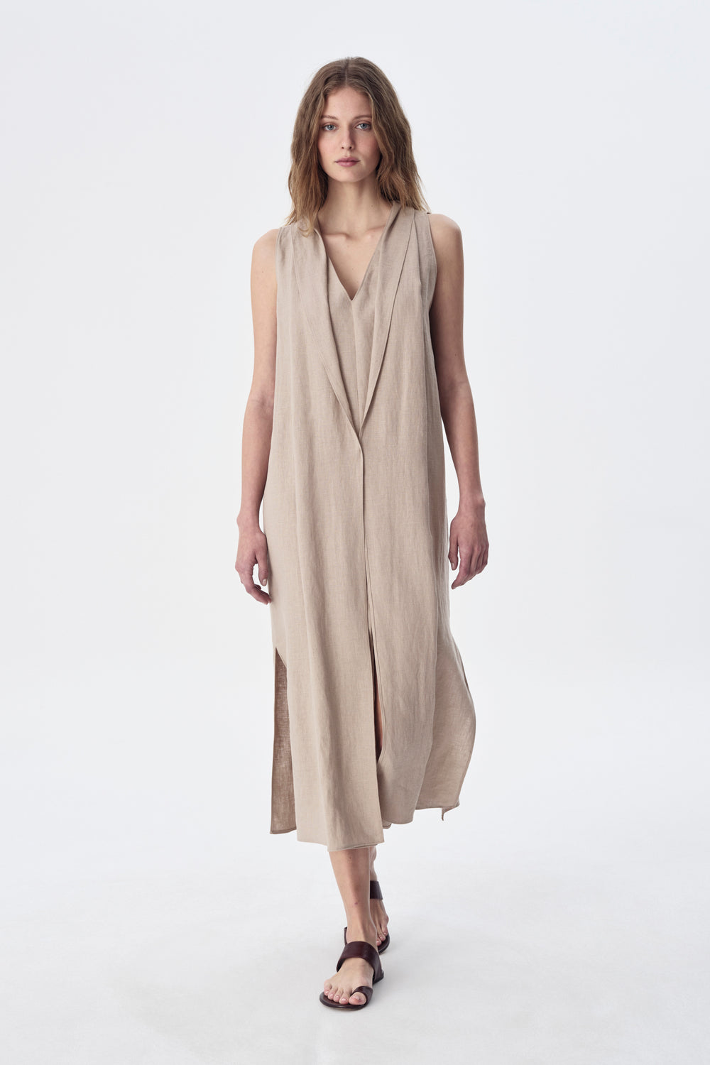 Coya Linen Midi Dress