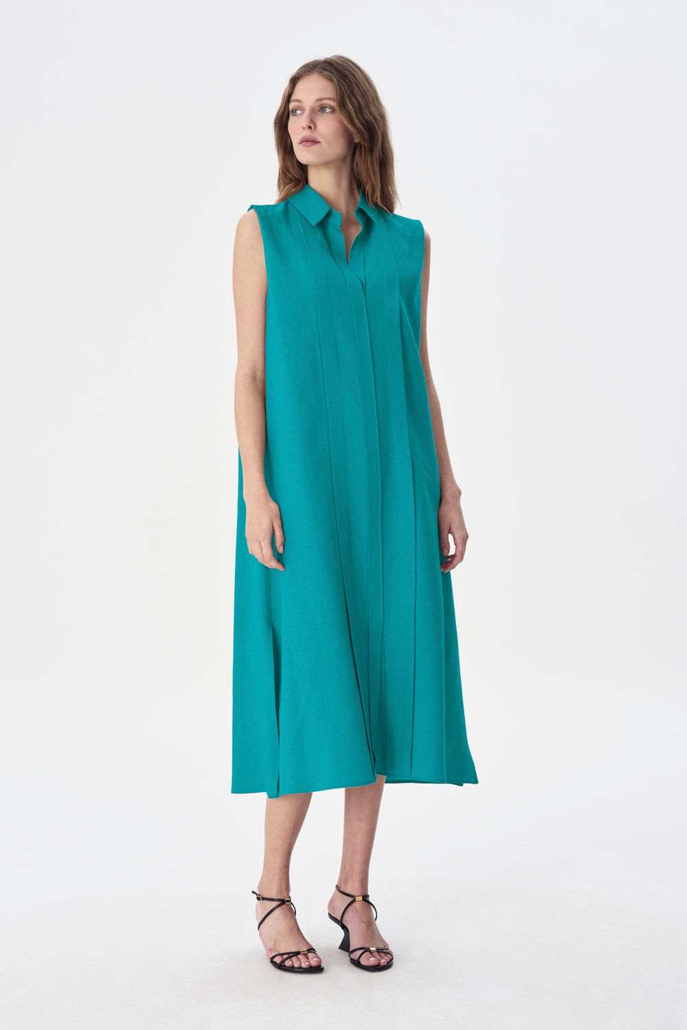 Judean Linen Shirt Dress
