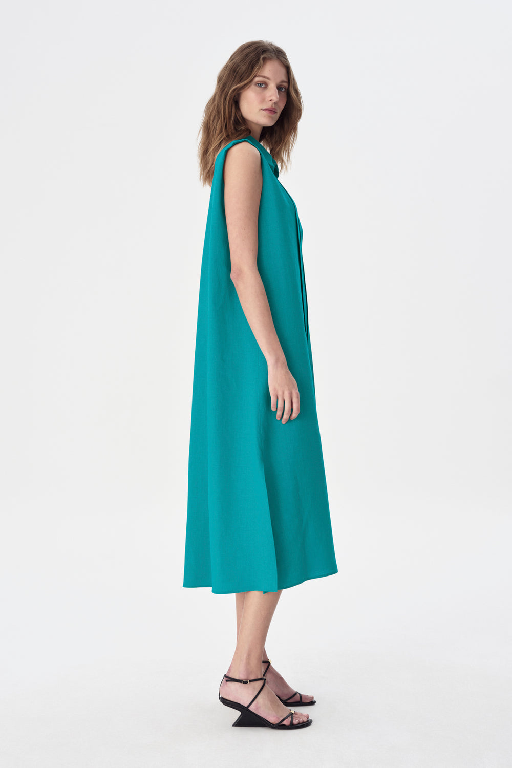 Judean Linen Shirt Dress