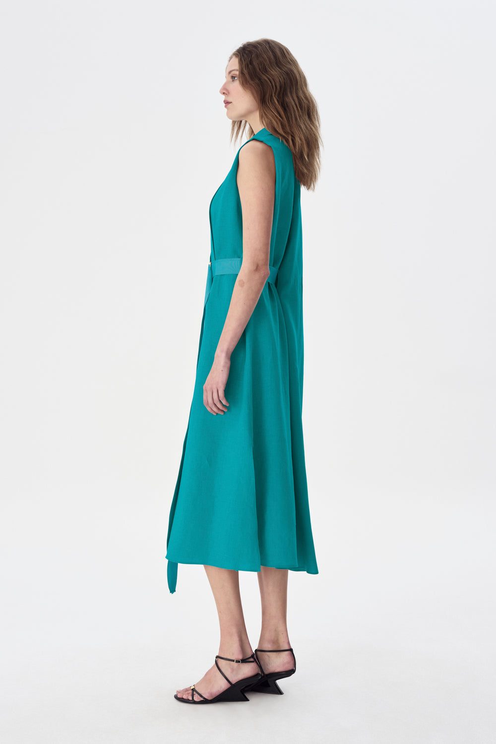Judean Linen Shirt Dress