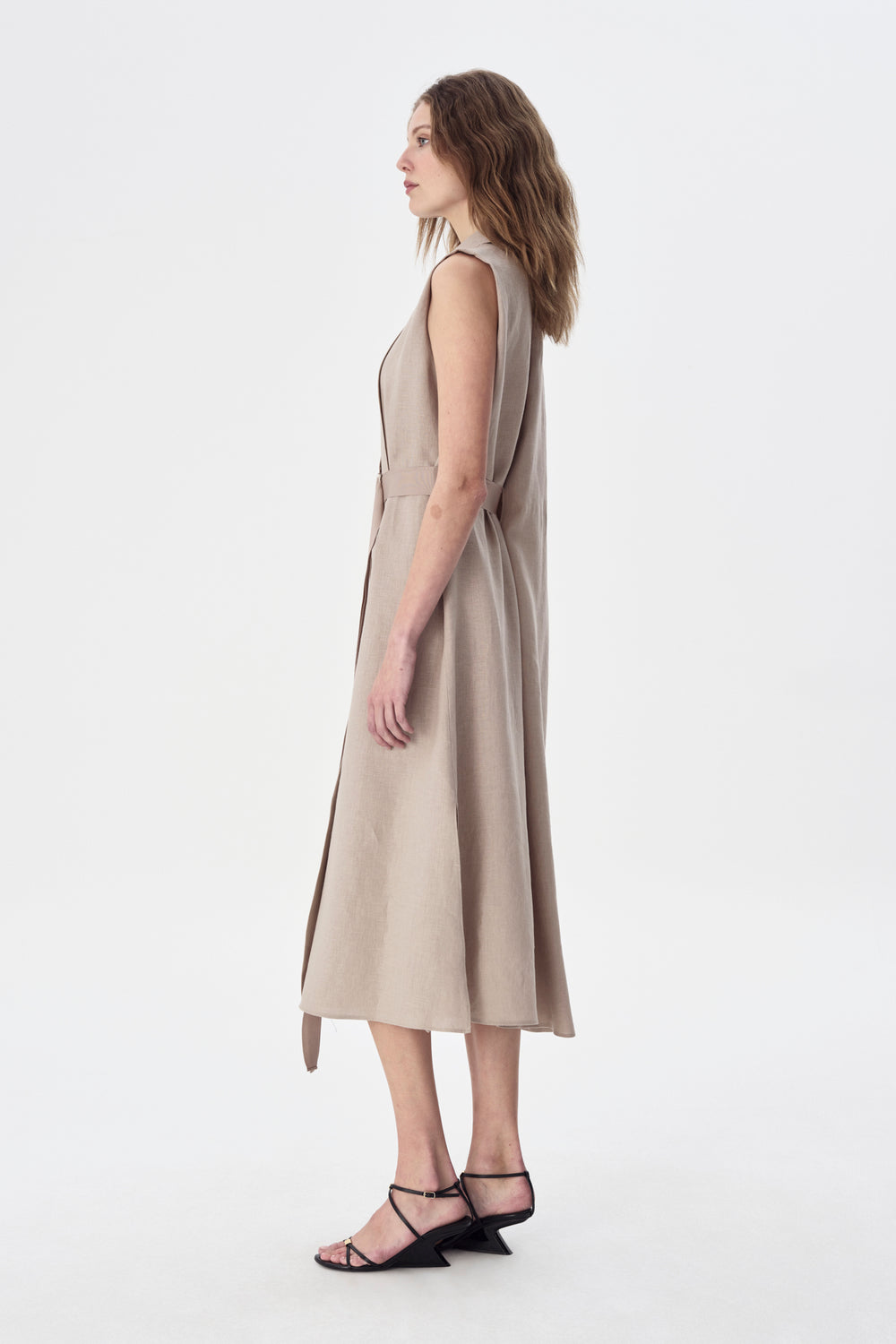 Judean Linen Shirt Dress