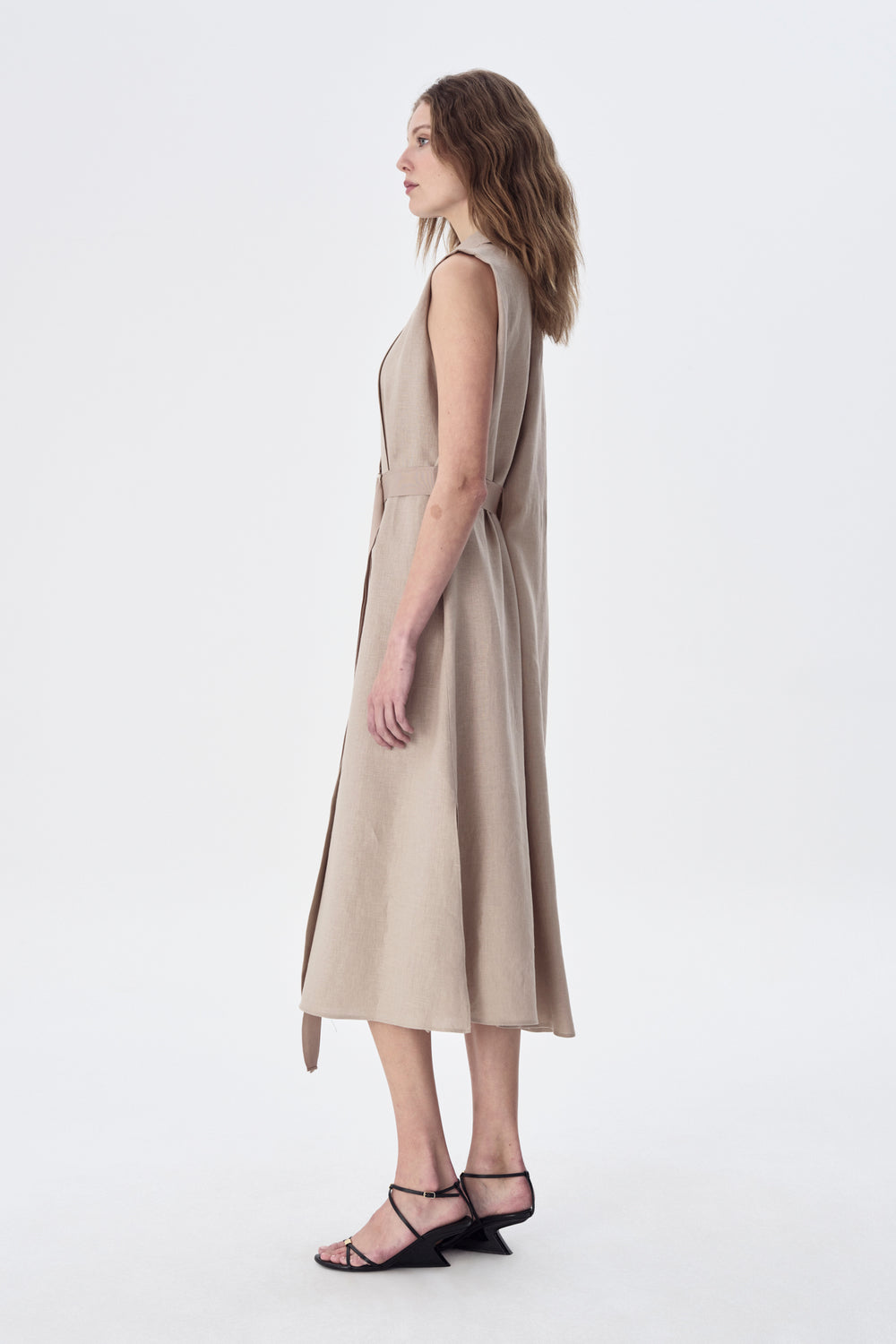 Judean Linen Shirt Dress
