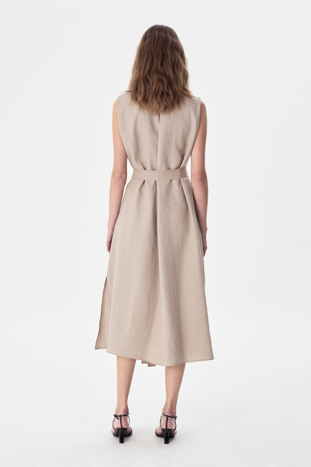 Judean Linen Shirt Dress