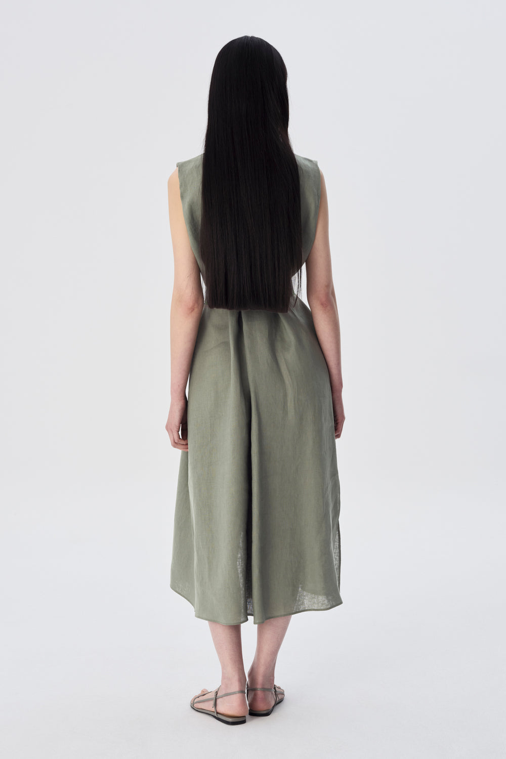 Judean Linen Shirt Dress