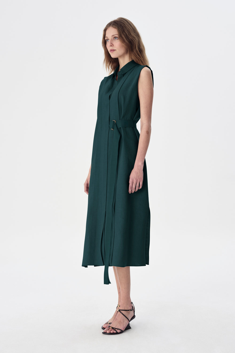 Judean Linen Shirt Dress