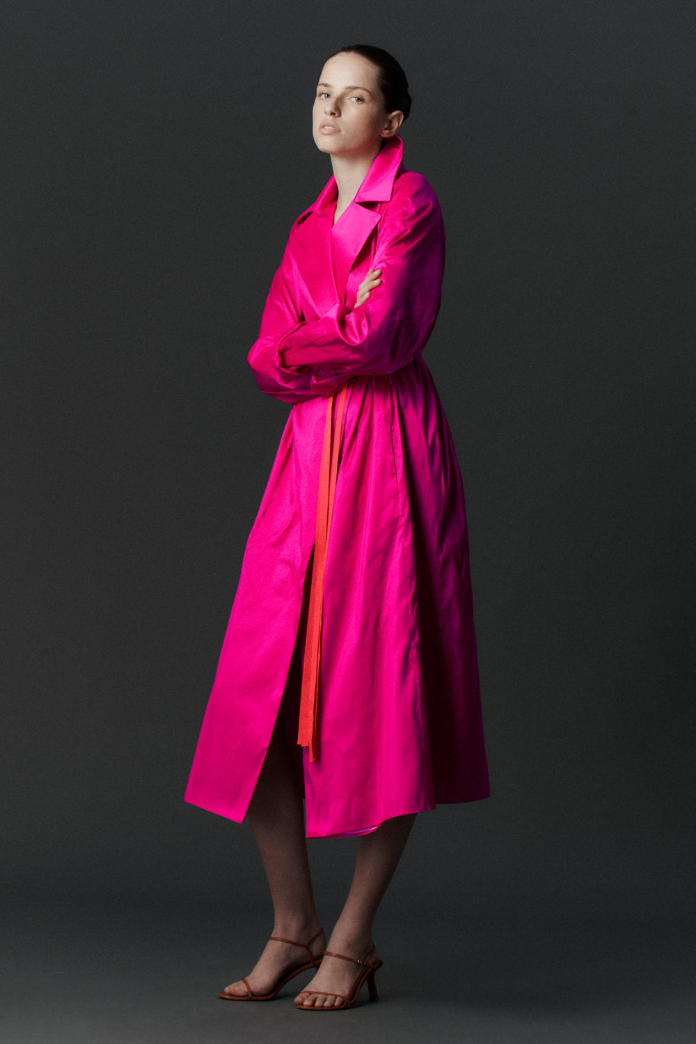 Luminous Trench Dress