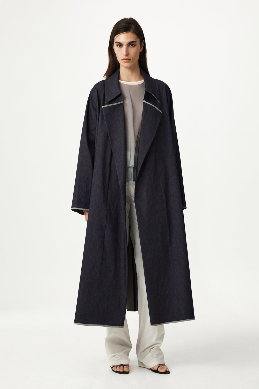 Oran Denim Trench