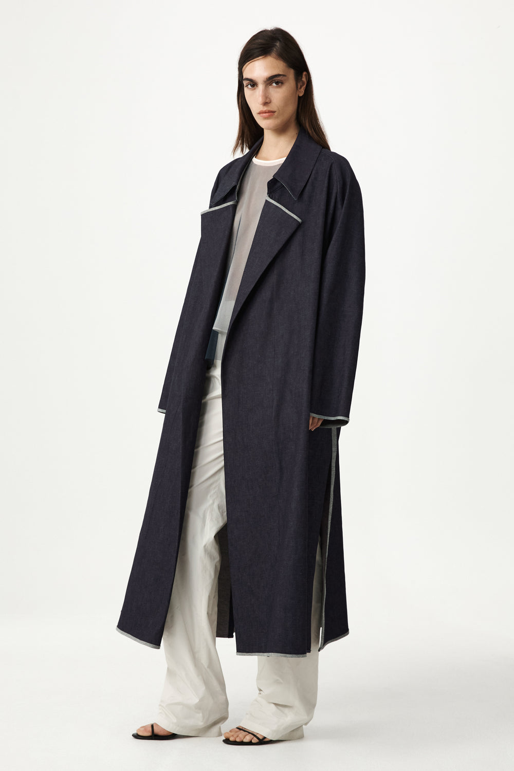 Oran Denim Trench