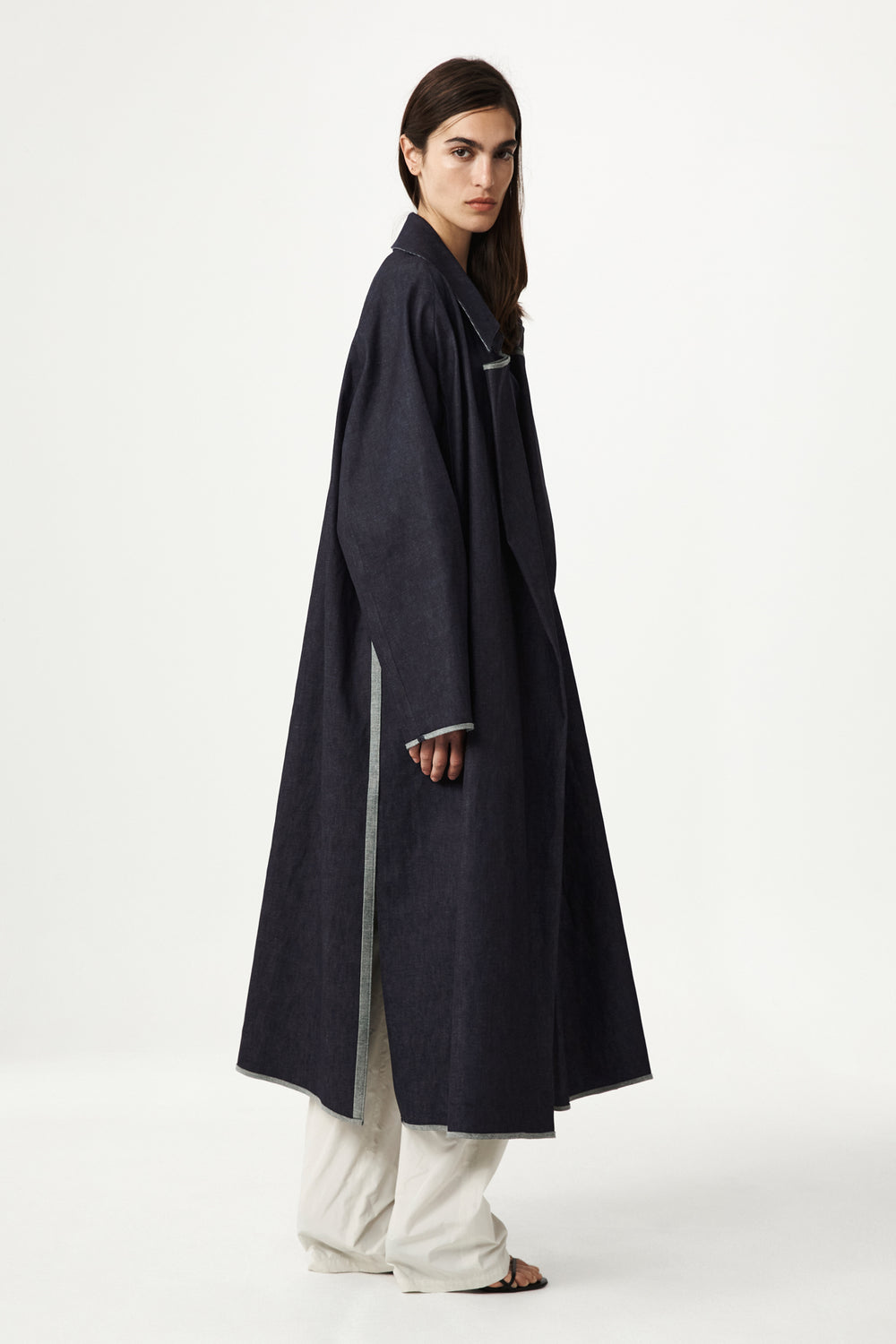 Oran Denim Trench
