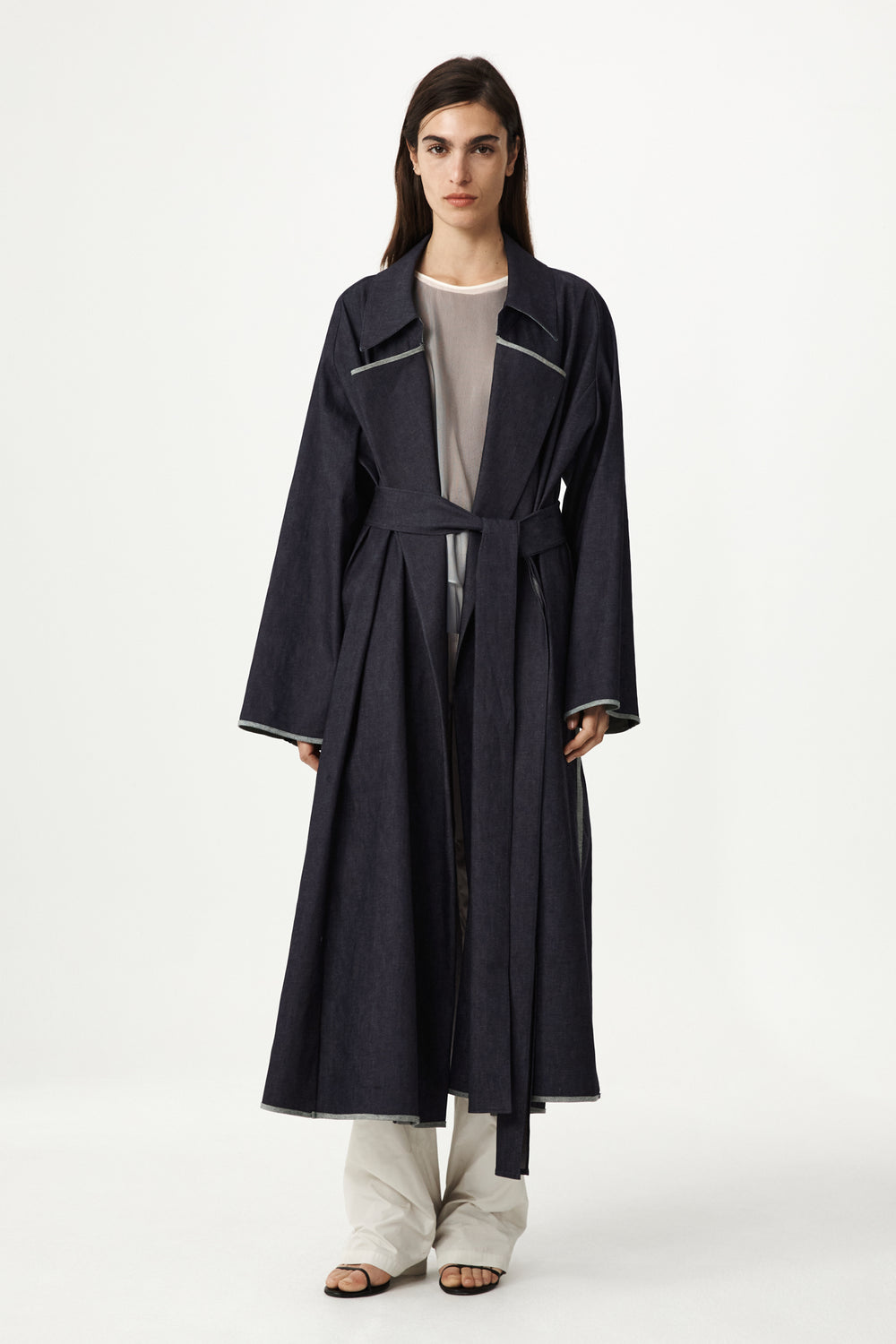 Oran Denim Trench