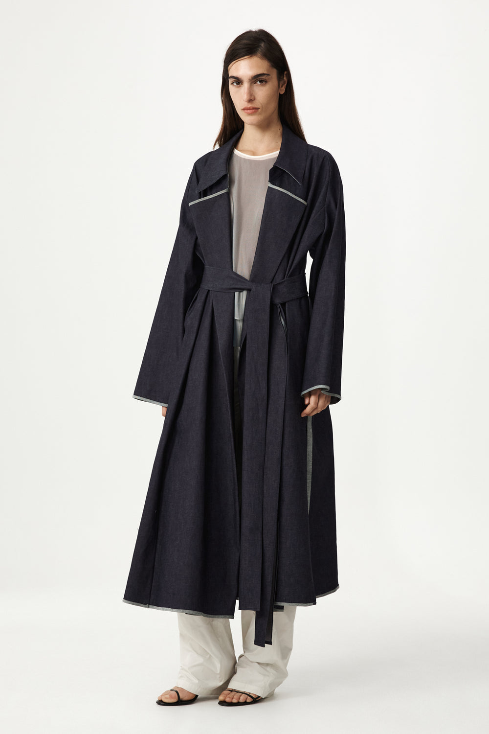 Oran Denim Trench