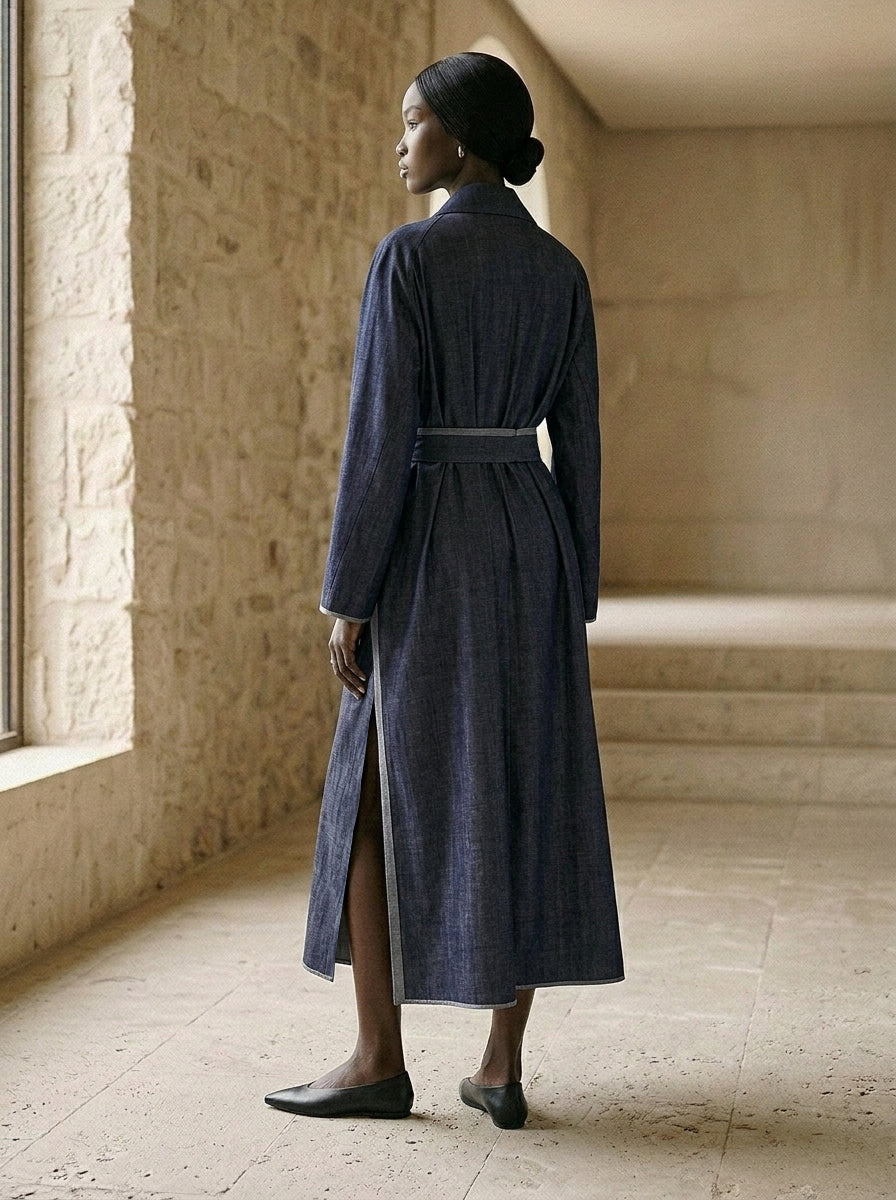 Oran Denim Trench