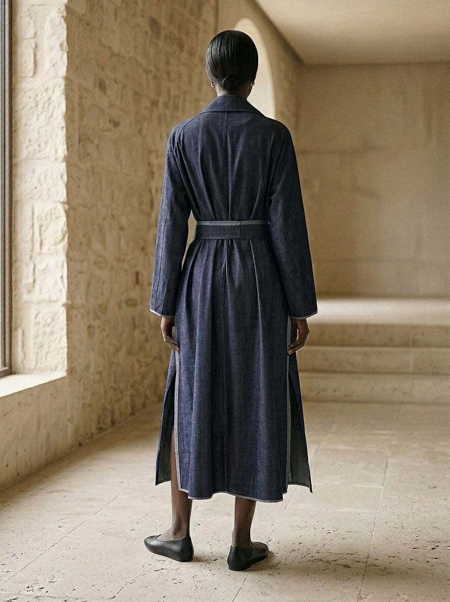 Oran Denim Trench