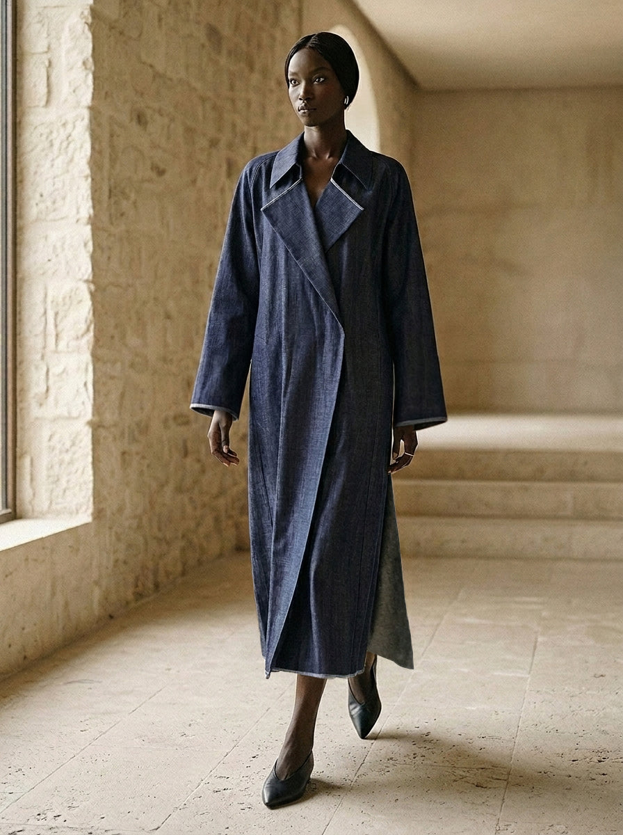 Oran Denim Trench