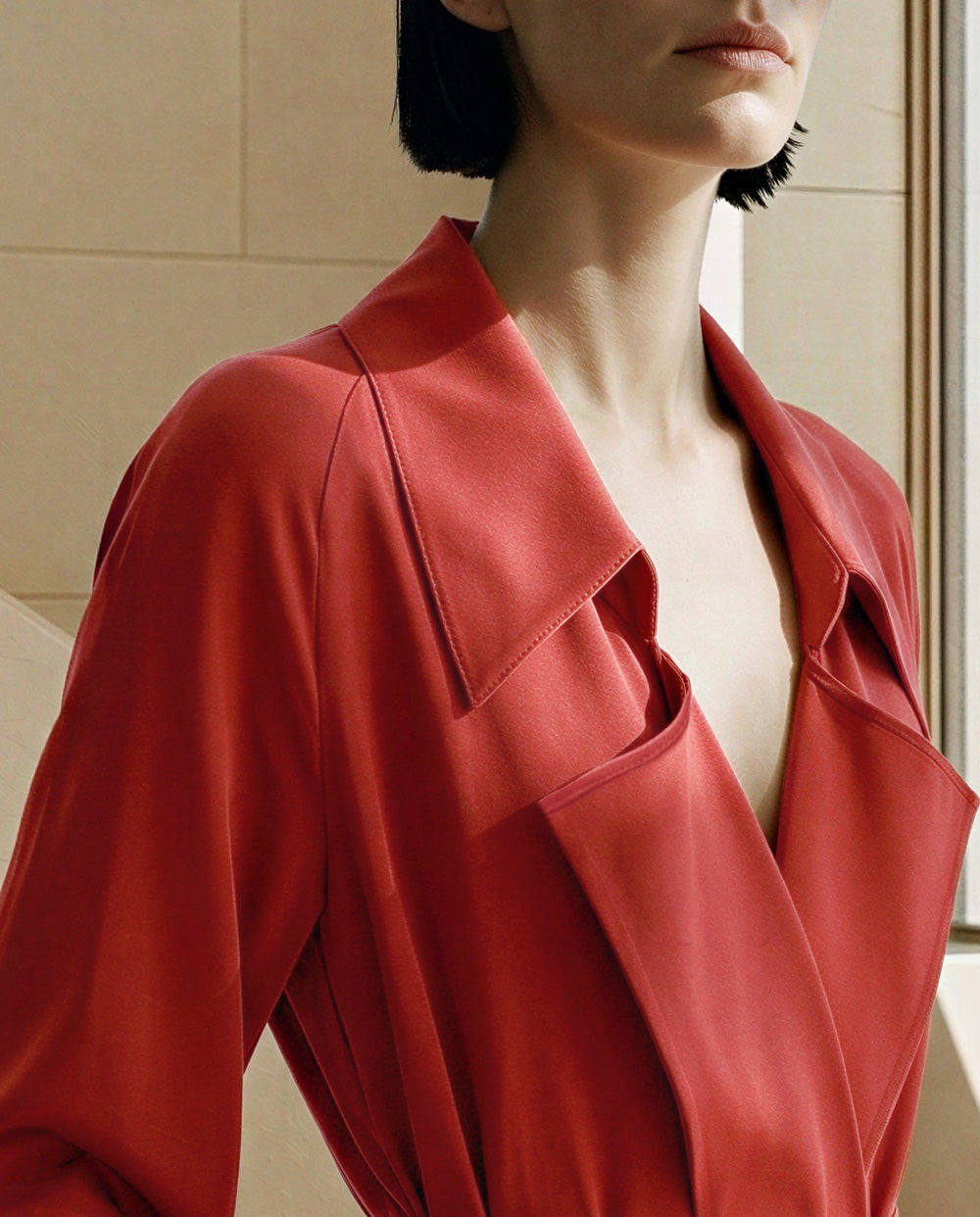 Nomadic Silk Trench Dress