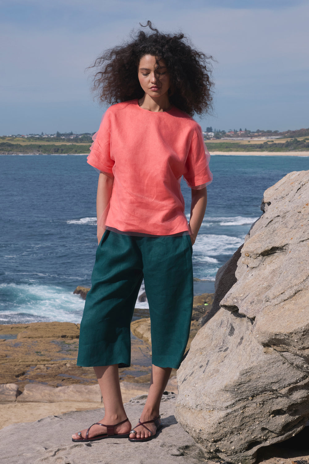 Tamborim Linen Top