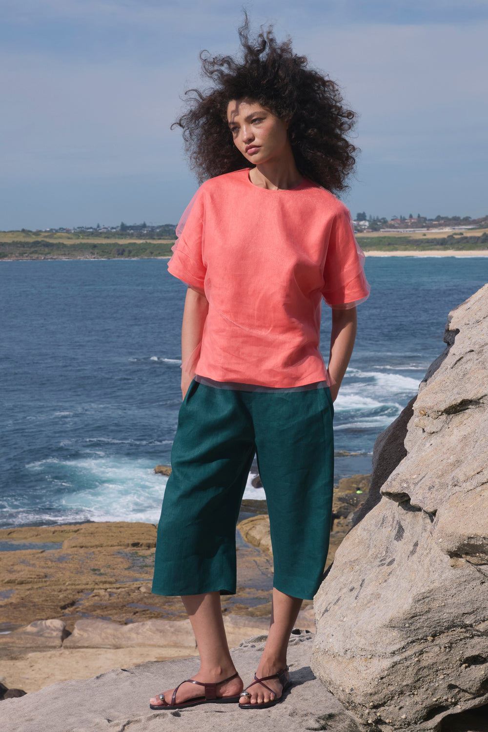 Tamborim Linen Top