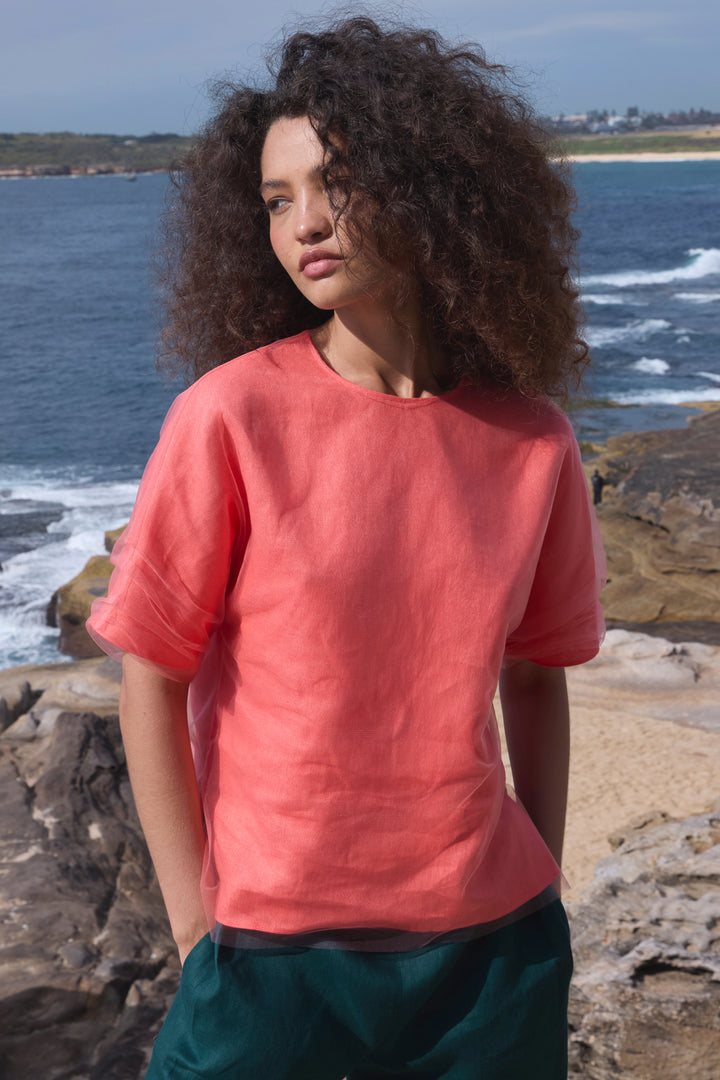 Tamborim Linen Top
