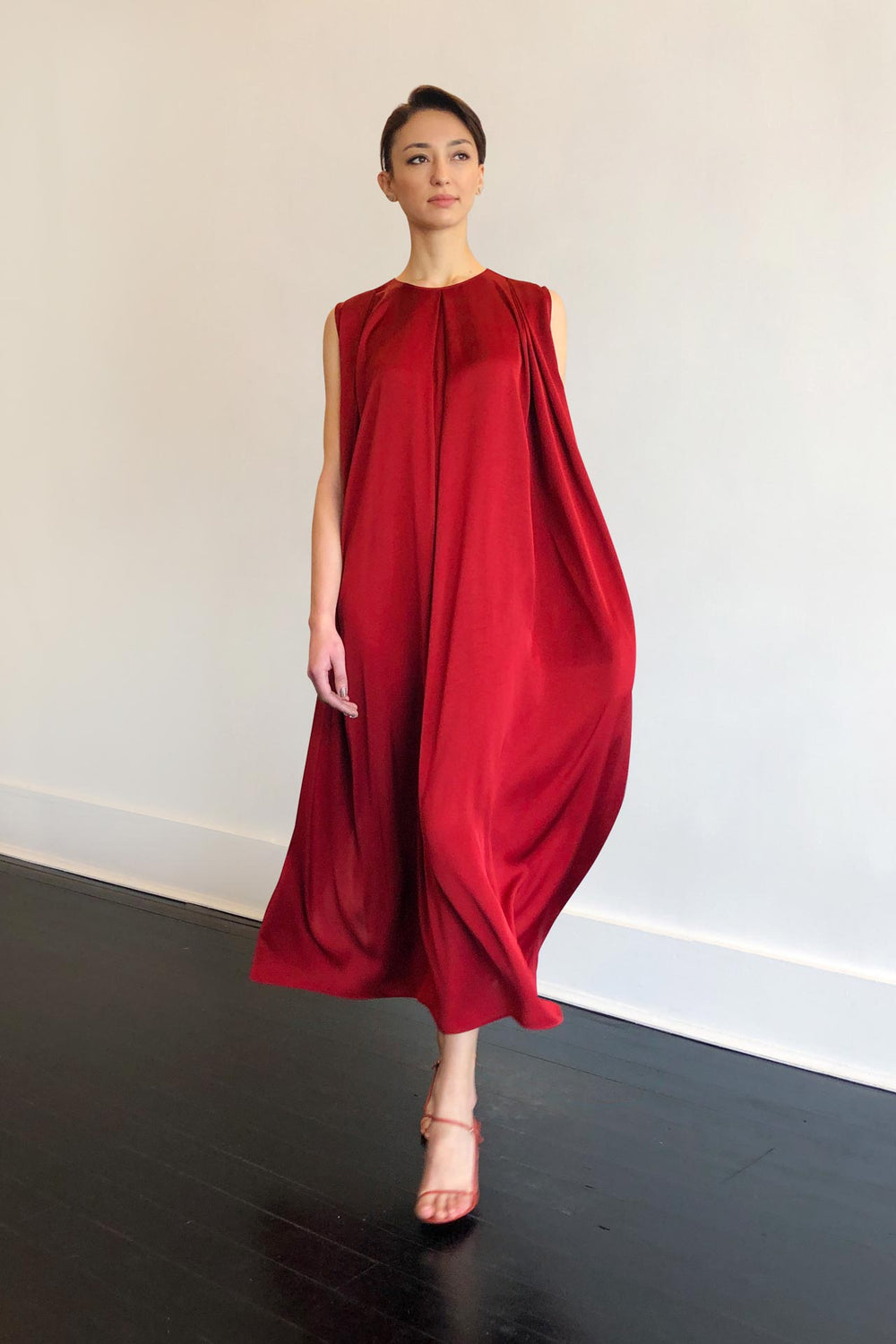 Fashion Designer CARL KAPP collection | Palm Onesize Fits All cocktail dress Red | Sydney Australia