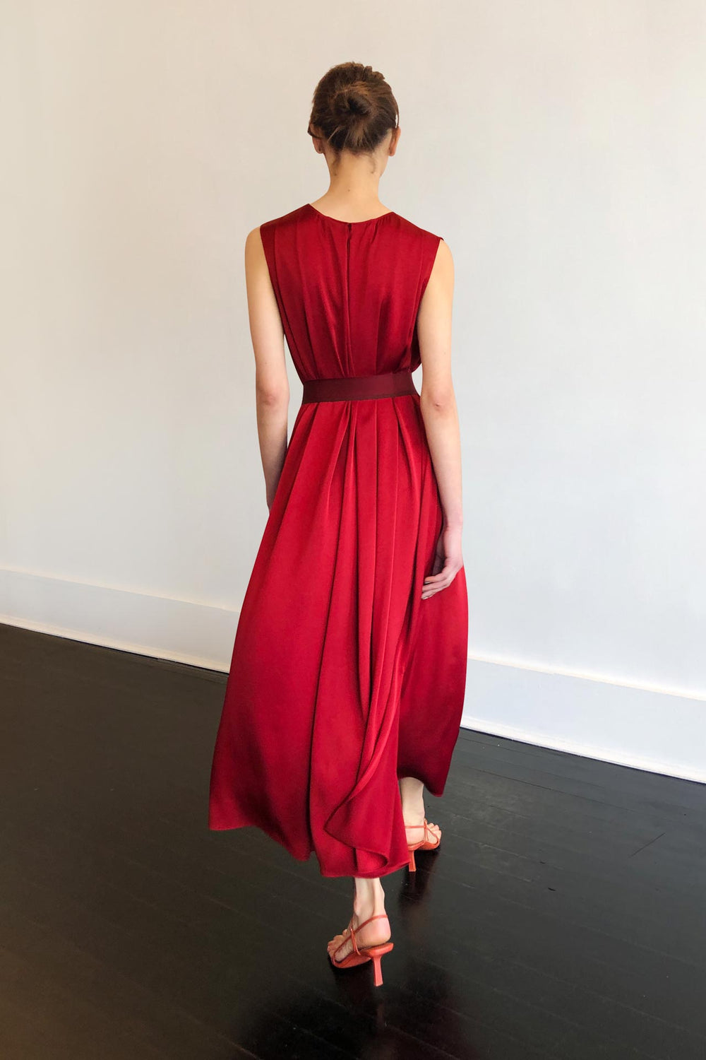 Fashion Designer CARL KAPP collection | Palm Onesize Fits All cocktail dress Red | Sydney Australia