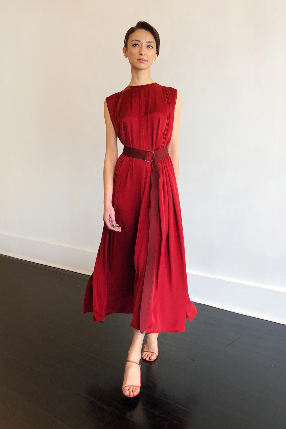 Fashion Designer CARL KAPP collection | Palm Onesize Fits All cocktail dress Red | Sydney Australia