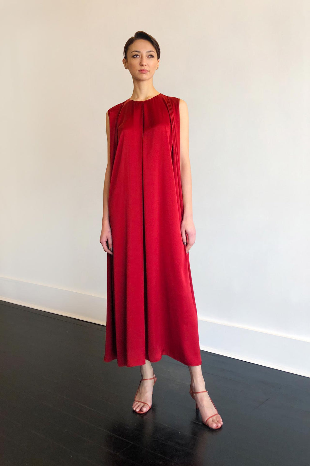 Fashion Designer CARL KAPP collection | Palm Onesize Fits All cocktail dress Red | Sydney Australia