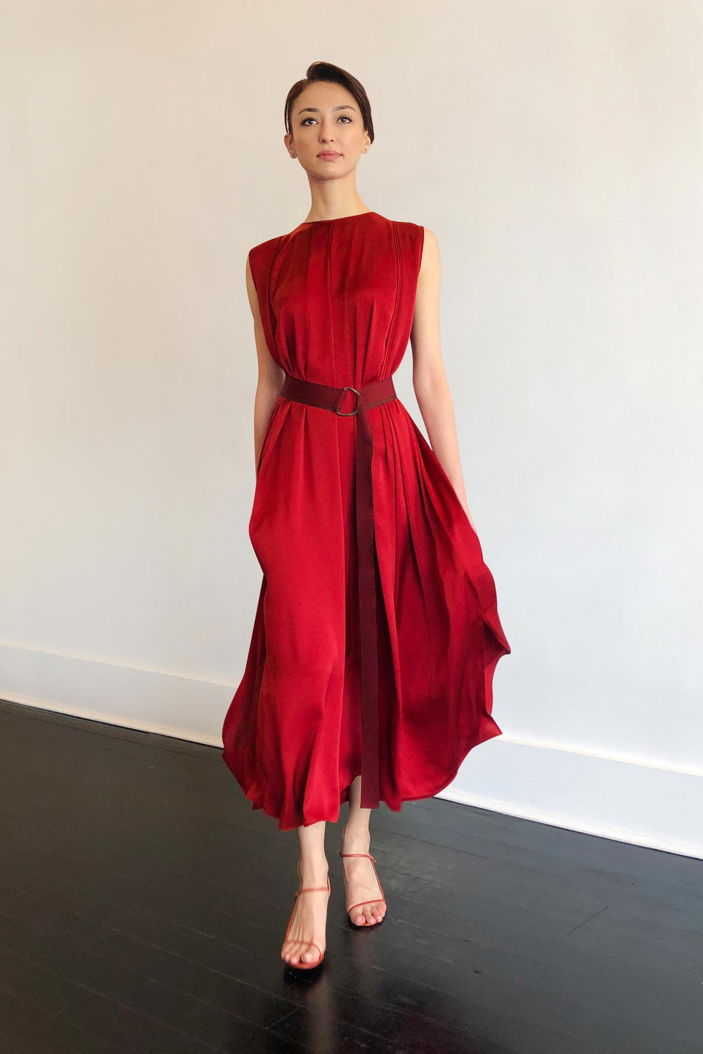 Fashion Designer CARL KAPP collection | Palm Onesize Fits All cocktail dress Red | Sydney Australia