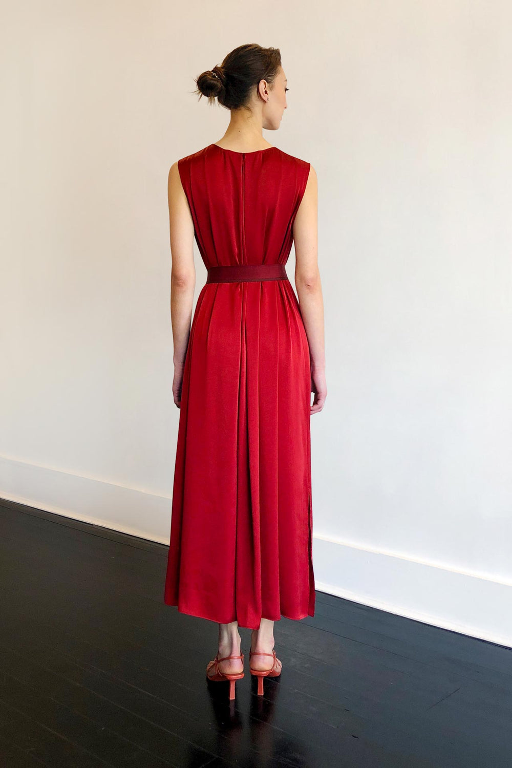 Fashion Designer CARL KAPP collection | Palm Onesize Fits All cocktail dress Red | Sydney Australia