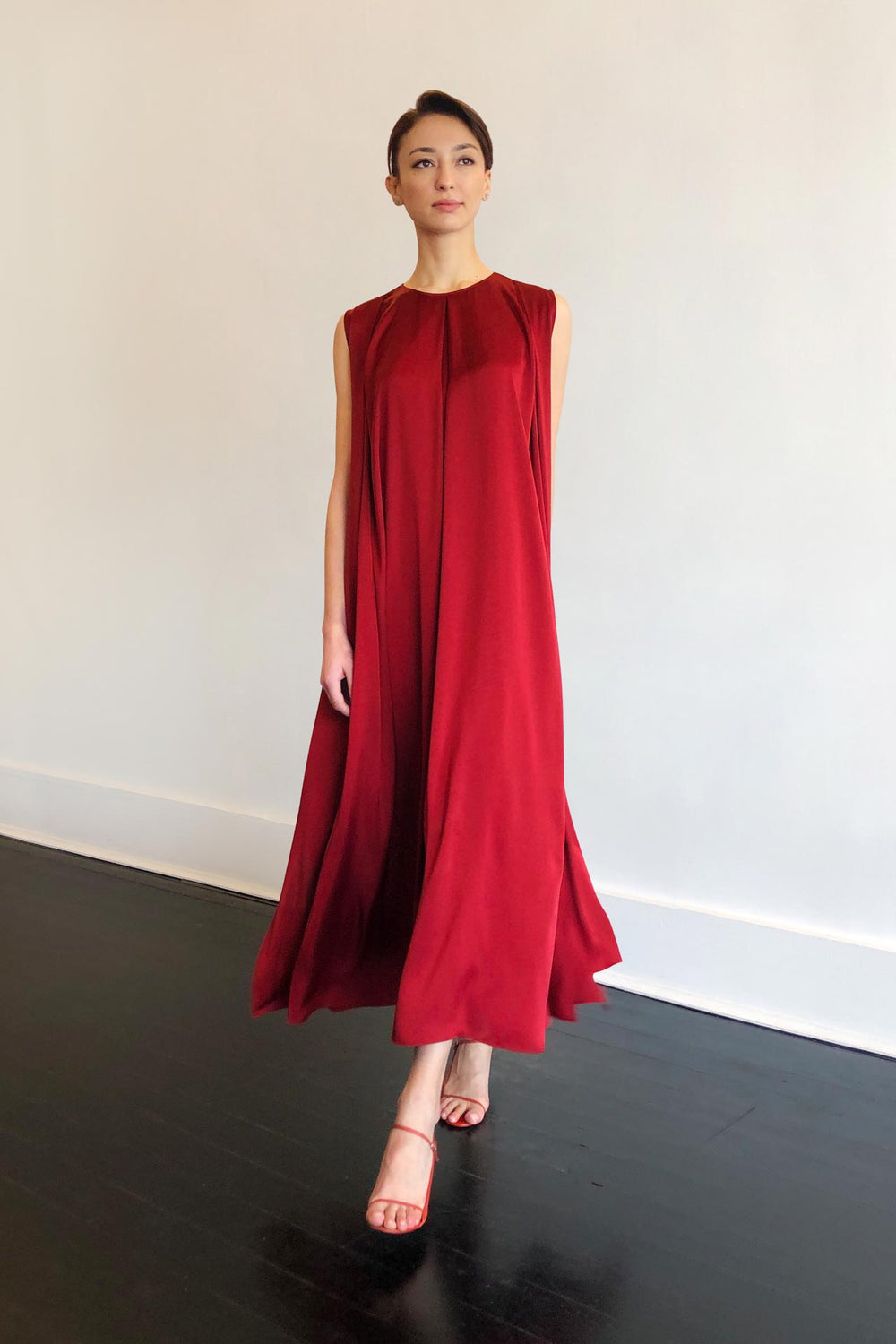 Fashion Designer CARL KAPP collection | Palm Onesize Fits All cocktail dress Red | Sydney Australia