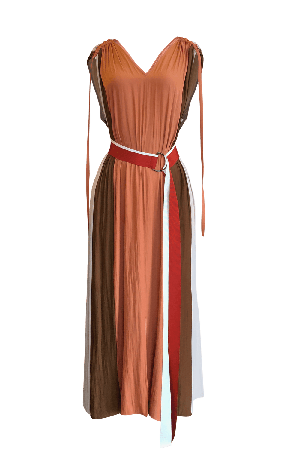 Fashion Designer CARL KAPP collection | Bel Air Onesize Fits All Dress Peach | Sydney Australia