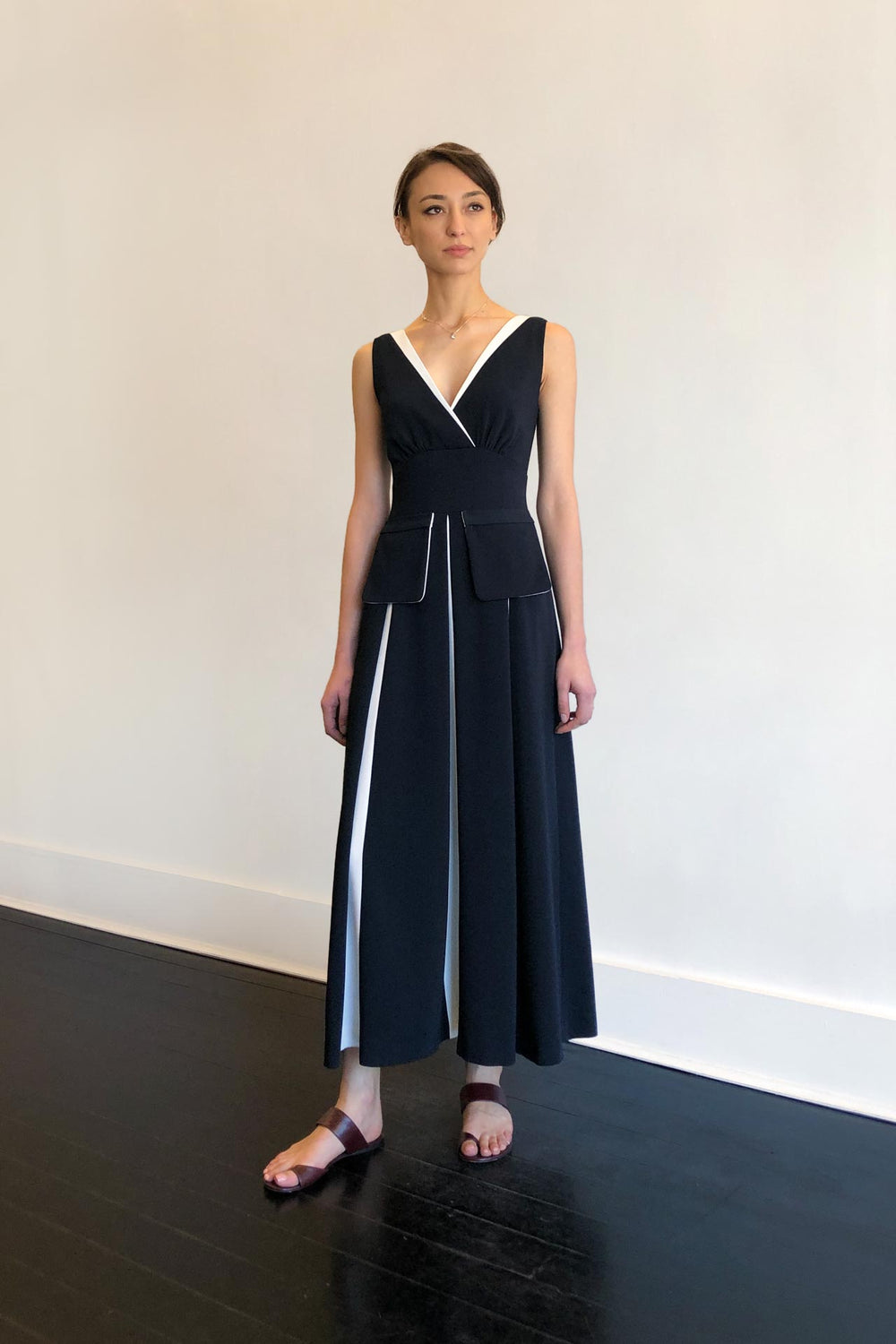 Fashion Designer CARL KAPP collection | Bella Dress Navy | Sydney Australia