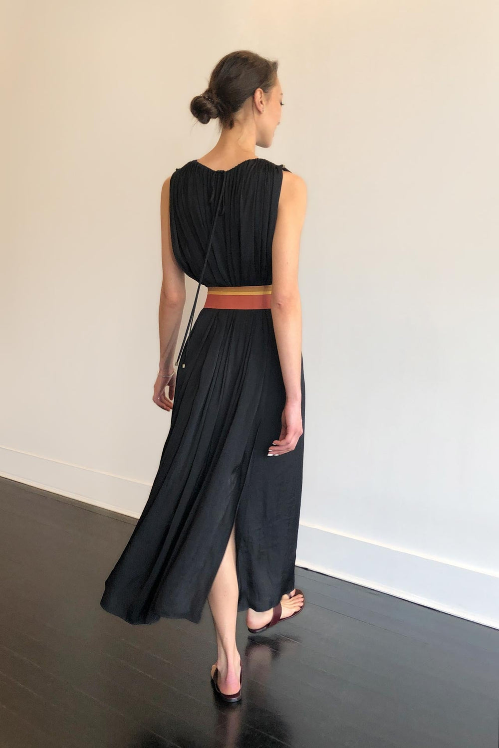Fashion Designer CARL KAPP collection | Granite Onesize Fits All Black dress | Sydney Australia