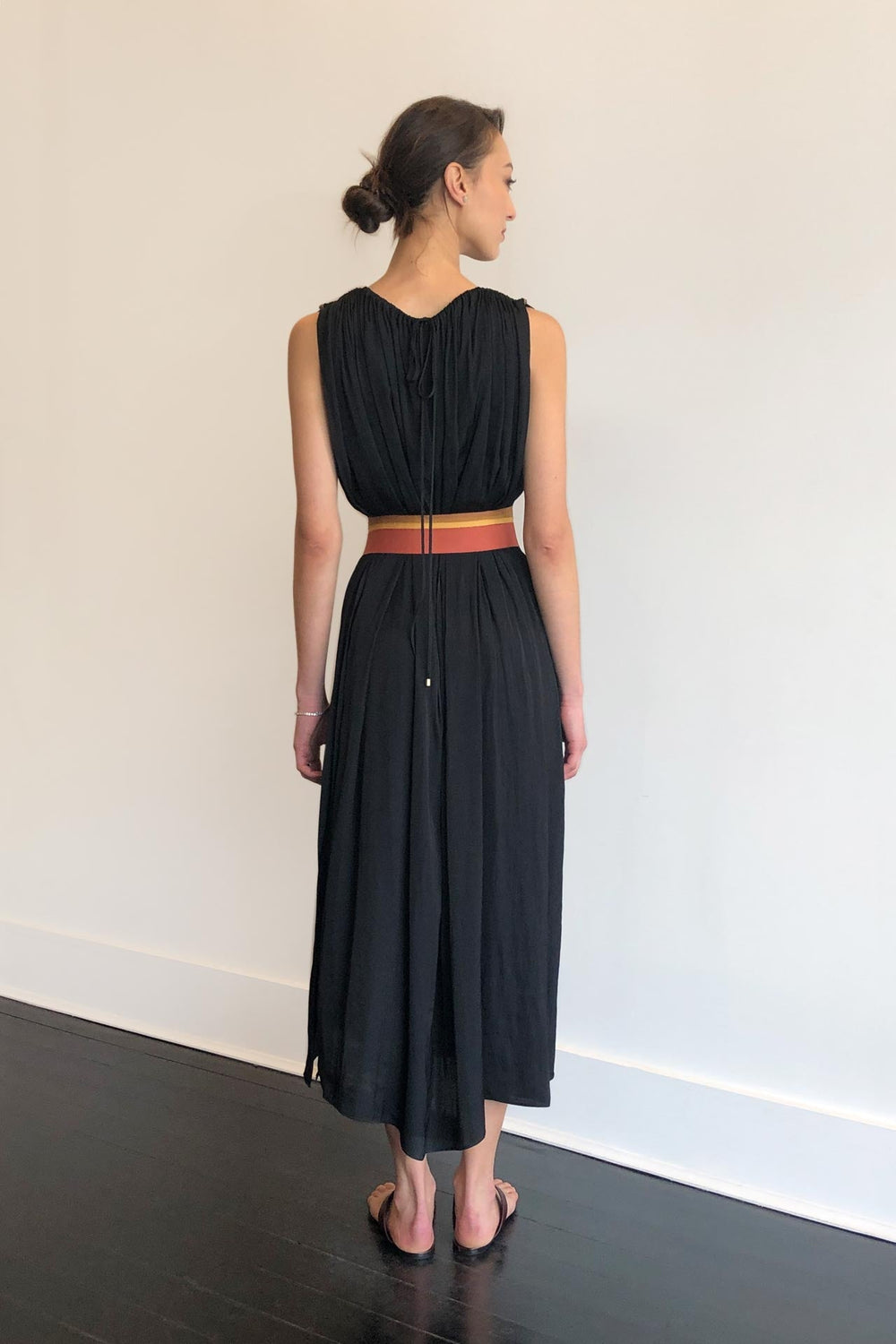 Fashion Designer CARL KAPP collection | Granite Onesize Fits All Black dress | Sydney Australia
