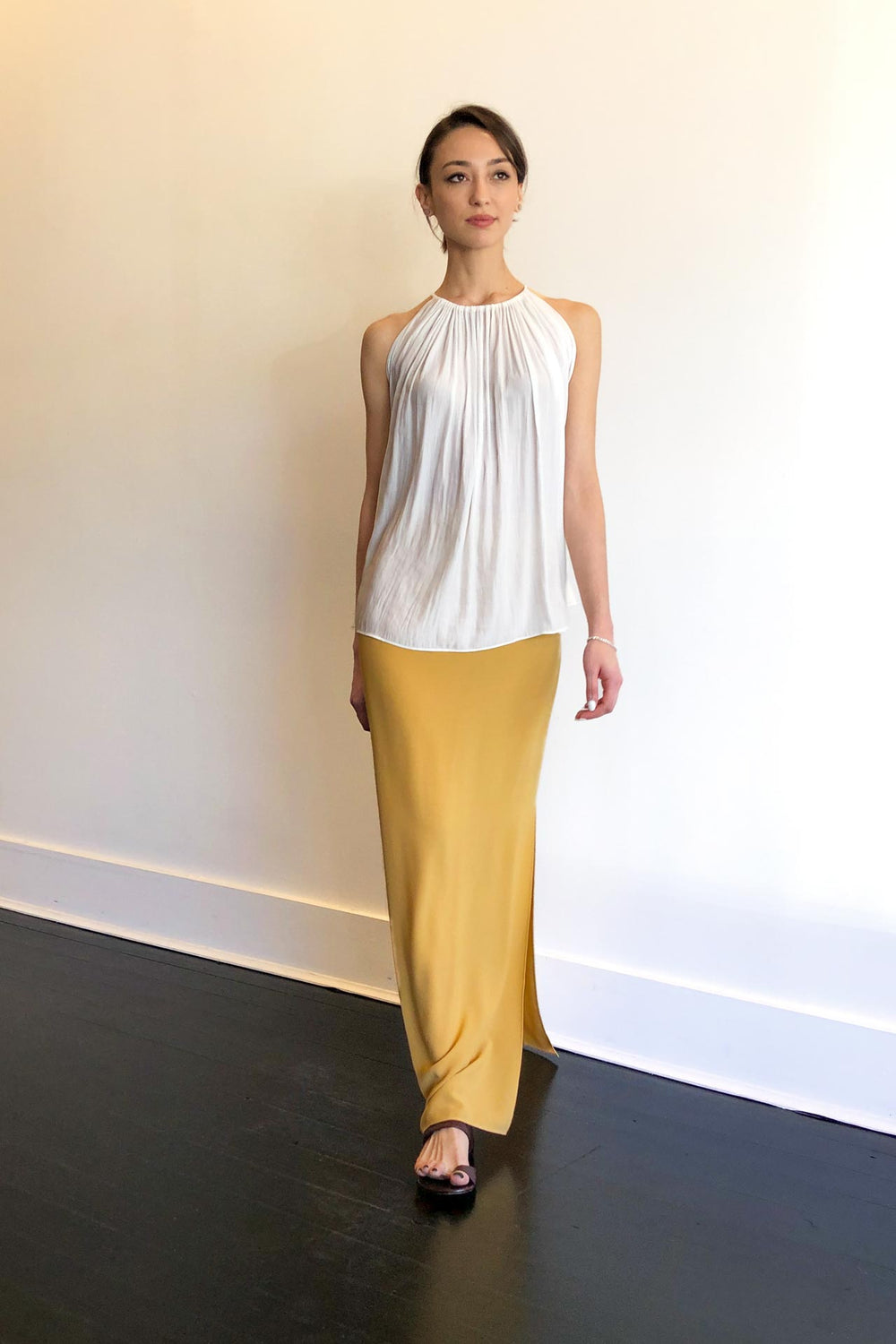Fashion Designer CARL KAPP collection | Mila Onesize Fits All cocktail Top White | Sydney Australia