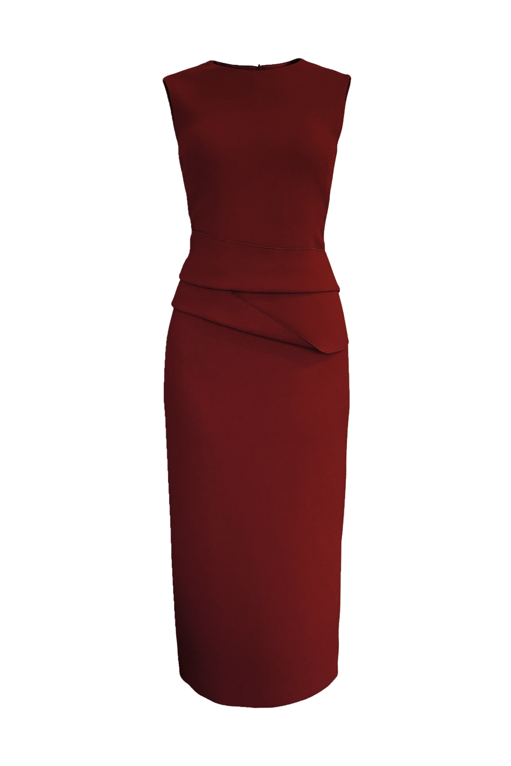 Fashion Designer CARL KAPP collection | Luna structured wool crepe dress Red | Sydney Australia