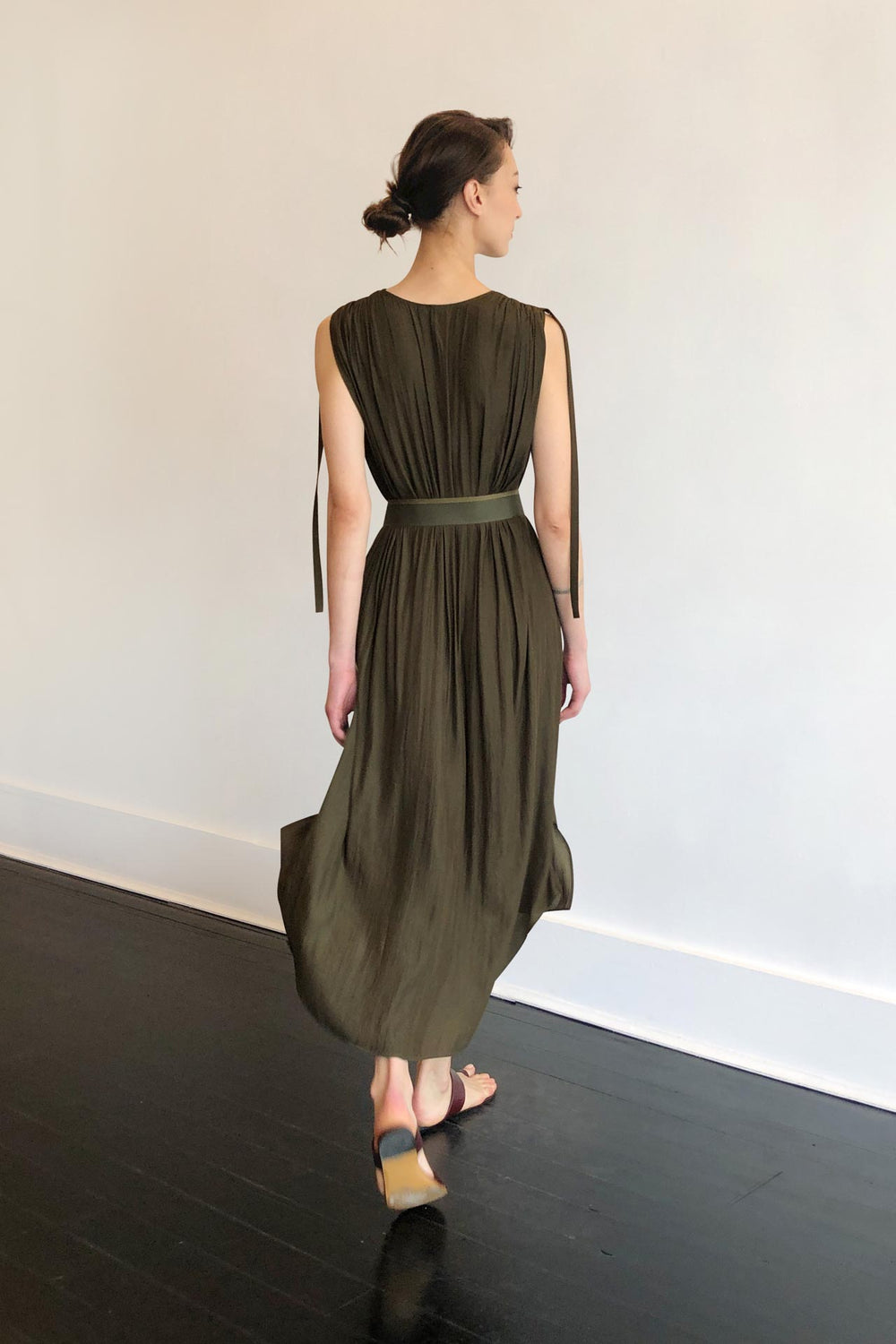 Fashion Designer CARL KAPP collection | Patatran Onesize Fits All cocktail dress Khaki | Sydney Australia